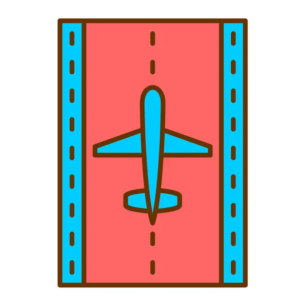 Avión Icono Web Ilustración Simple — Vector de stock