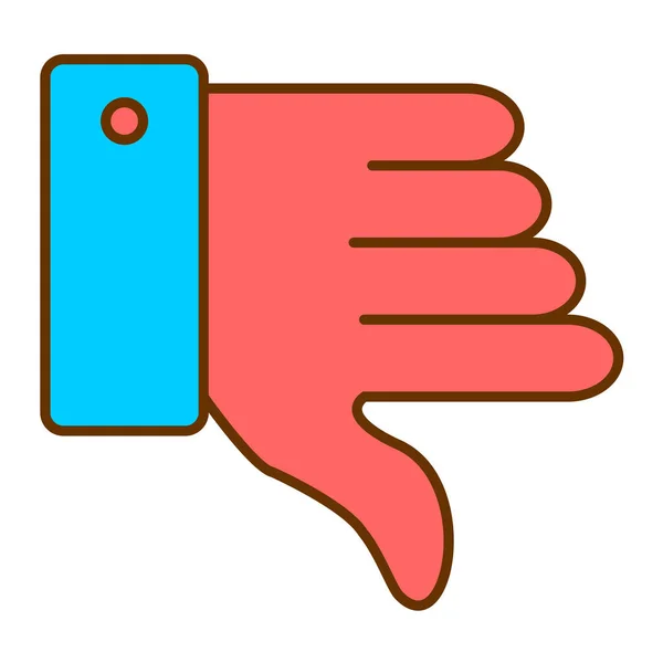 Thumb Modern Icon Vector Illustration — ストックベクタ