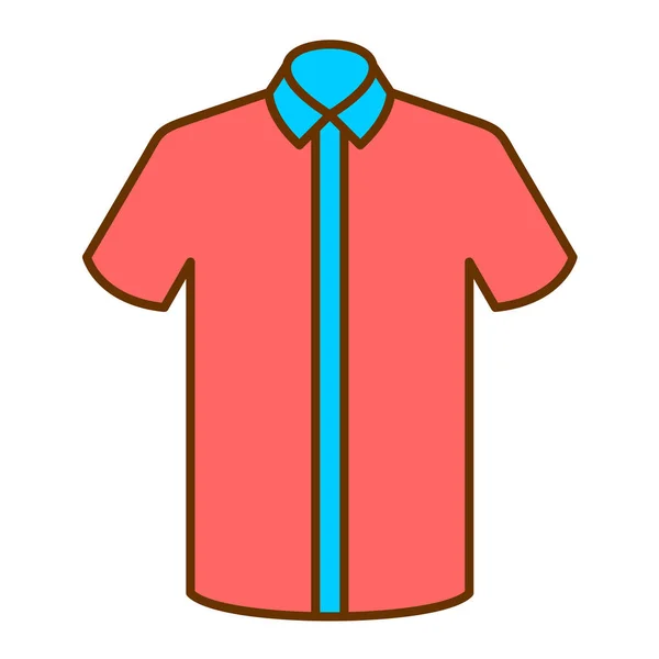 Hemdsymbol Einfache Illustration Des Kleidungsvektorsymbols Für Das Web — Stockvektor