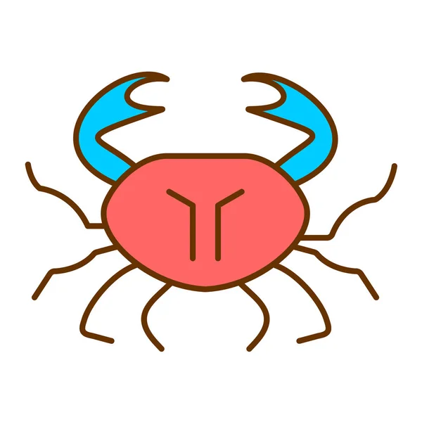 Hata Simgesi Vektörü Hamamböceği Işareti Izole Edilmiş Sınır Sembolü Çizimi — Stok Vektör