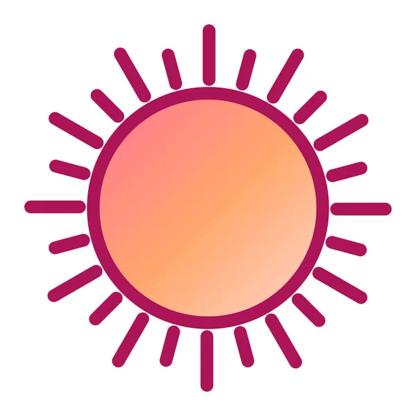 Obrázek Vektoru Ikon Slunce — Stockový vektor