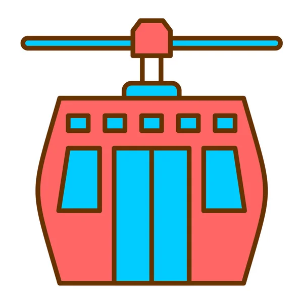 Treinstation Eenvoudige Illustratie — Stockvector