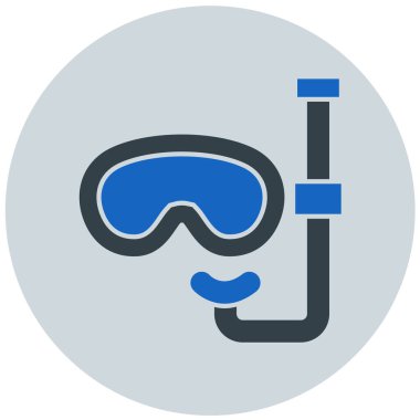 Dalış maskesi. Basit tasarım