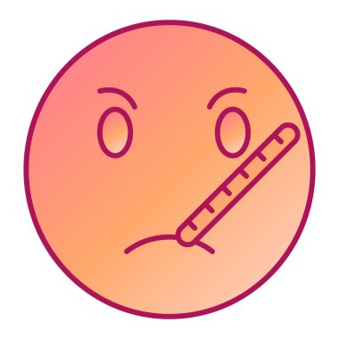  ifade vektör illüstrasyonlu çizgi film yüzü