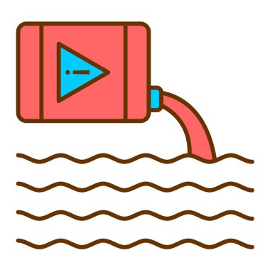 su simgesi vektör illüstrasyonu