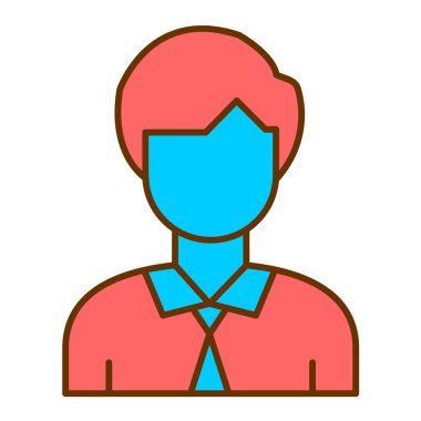 avatar. Web simgesi basit illüstrasyon