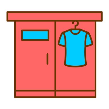 giysi simgesi vektör illüstrasyonu