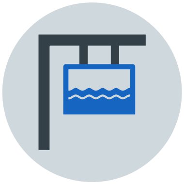 Yüzme havuzu. Web simgesi