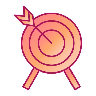hedef simge vektör illüstrasyonu