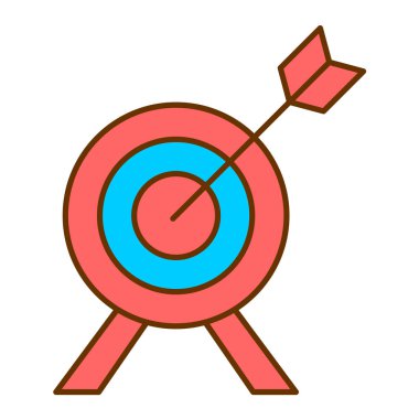 hedef simge vektör illüstrasyonu