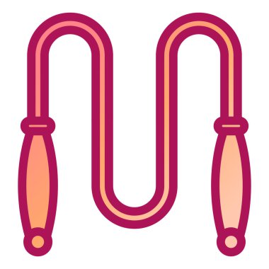 Halat simgesi beyaz arkaplanda izole edildi. Renkli taslak konsepti. vektör illüstrasyonu.