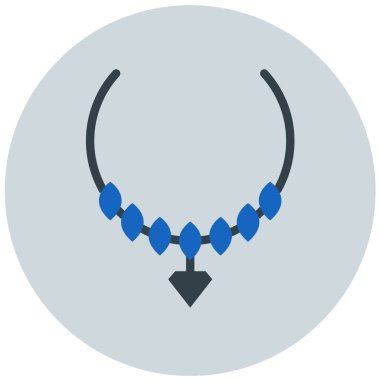 Kolye. Web simgesi basit illüstrasyon