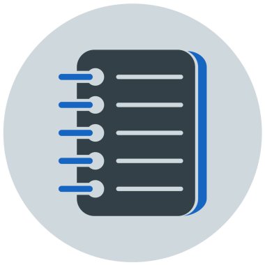 Not defteri. Web simgesi basit tasarım