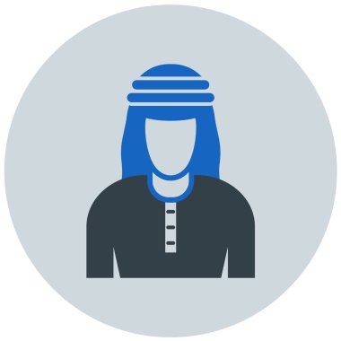 kişi düz simgesi, vektör illüstrasyonu