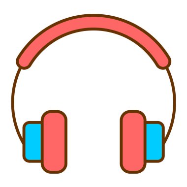 Kulaklık. Web simgesi basit tasarım