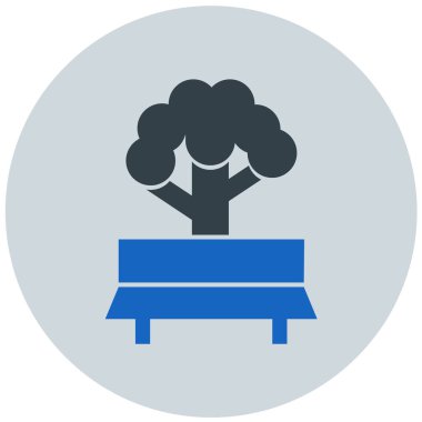 Ağaç. Web simgesi basit illüstrasyon