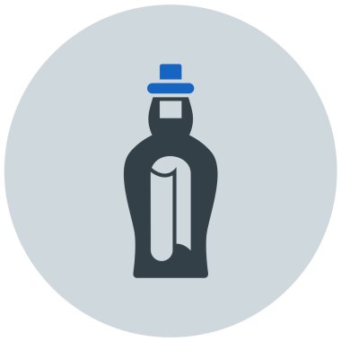 Şişe. Web simgesi basit illüstrasyon