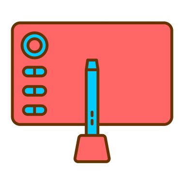 Bilgisayar simgesinin vektör illüstrasyonu