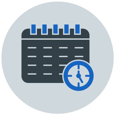 Takvim. Web simgesi basit illüstrasyon