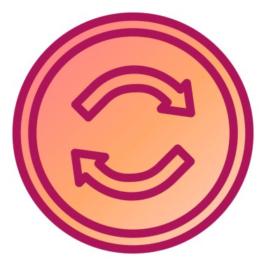 Yenile. Web simgesi basit illüstrasyon