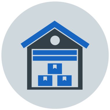 Teslimat. Web simgesi basit illüstrasyon