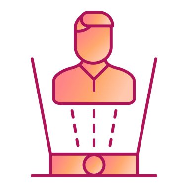 Hologram. Web simgesi basit illüstrasyon