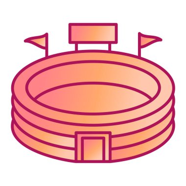 Futbol stadyumu. Web simgesi