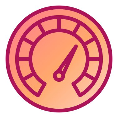 Moda biçimi izole edilmiş arkaplanda hız göstergesi simgesi