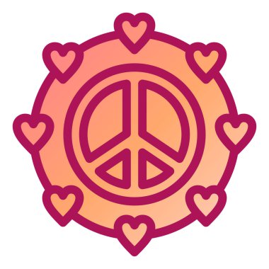 kalp şekli ikon vektör çizimi tasarımı