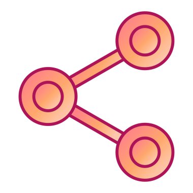 Paylaş. Web simgesi basit illüstrasyon