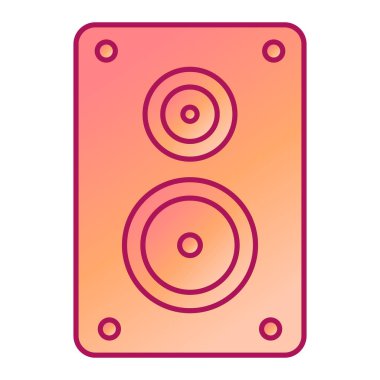 Moda biçimi izole edilmiş arkaplanda ses sözcüsü simgesi