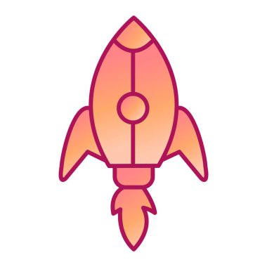 roket fırlatma simgesi vektör illüstrasyon tasarımı