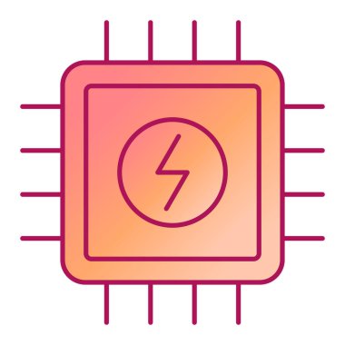 Bir güç simgesinin vektör illüstrasyonu