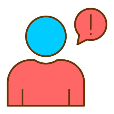 Sohbet simgesi vektör illüstrasyonu