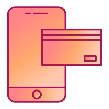 Kredi kartıyla. Basit resimleme