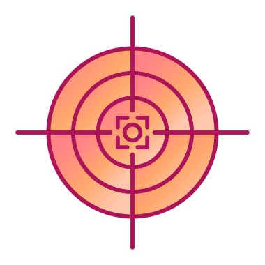 Modern simge vektör illüstrasyonunu hedefle 