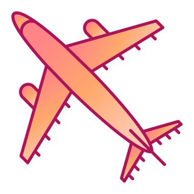 uçak ikonu vektör illüstrasyon grafik tasarımı