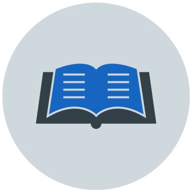 Kitap. Web simgesi basit illüstrasyon