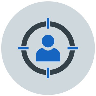 Hedef. Web simgesi basit illüstrasyon