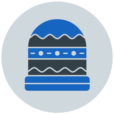 Kek. Web simgesi basit illüstrasyon