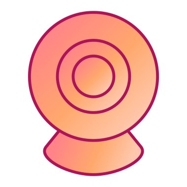 Webcam kutsal kişilerin resmi. Vektör çizim