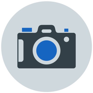 Kamera. Web simgesi basit illüstrasyon