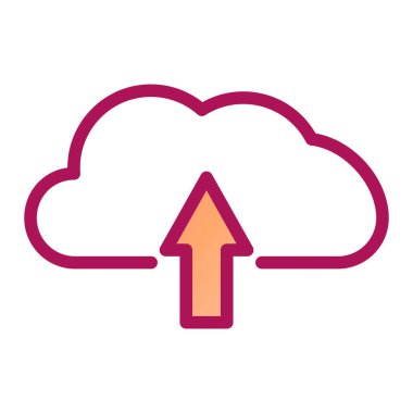 bulut indirme ok ikonu vektör illüstrasyon tasarımı