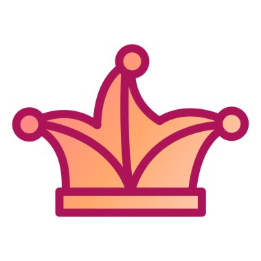 taç simgesi vektör illüstrasyonu