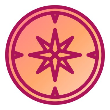 Pusula simgesi vektör resimlemesi