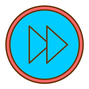 trend biçimi izole edilmiş arkaplanda çalma düğmesi simgesi