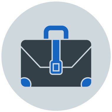 Çanta. Web simgesi basit illüstrasyon