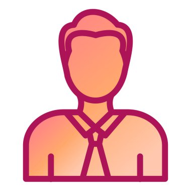 avatar modern simge vektör çizimi