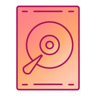 Tek izole edilmiş simge ögesinin vektör illüstrasyonu