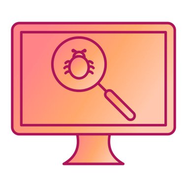 bilgisayar web simgesi basit illüstrasyon